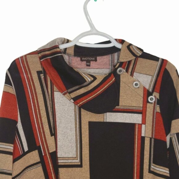 Vintage emotion 70 look  jersey tunic - Picture 2 of 6